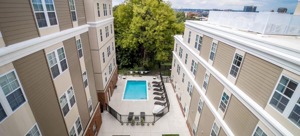 Property photo showing the pool