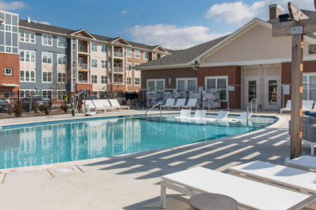 Photo of a pool and patio funiture