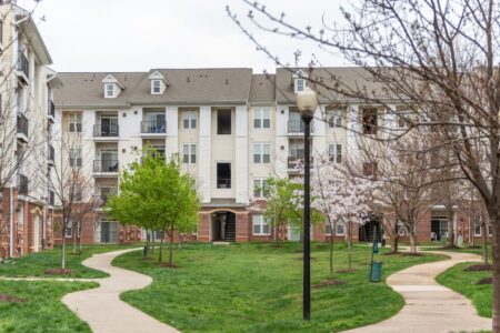 Multifamily property in spring