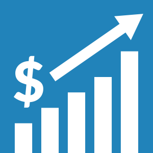 Financial growth and stregth icon